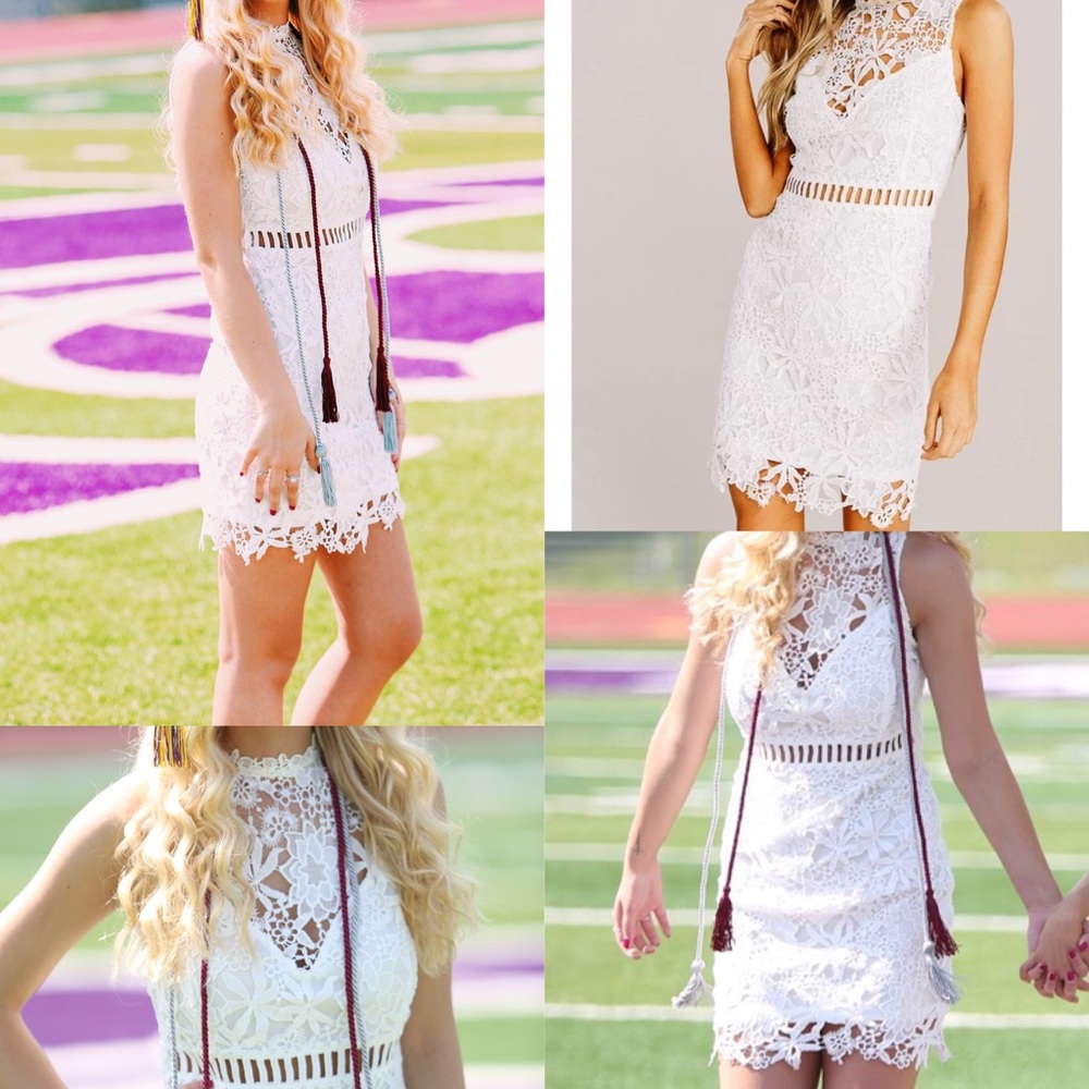 White lace dress